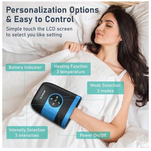 QUINEAR Hand Massager, Cordless Hand Massager with Heat and Compression - Picture 4 of 14